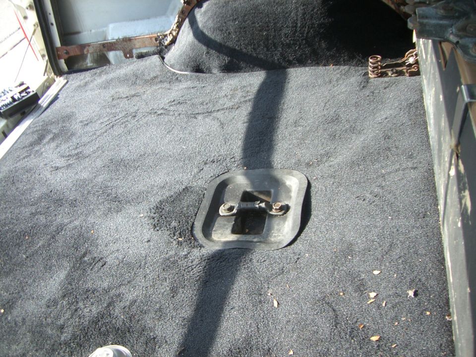 New carpet in rear