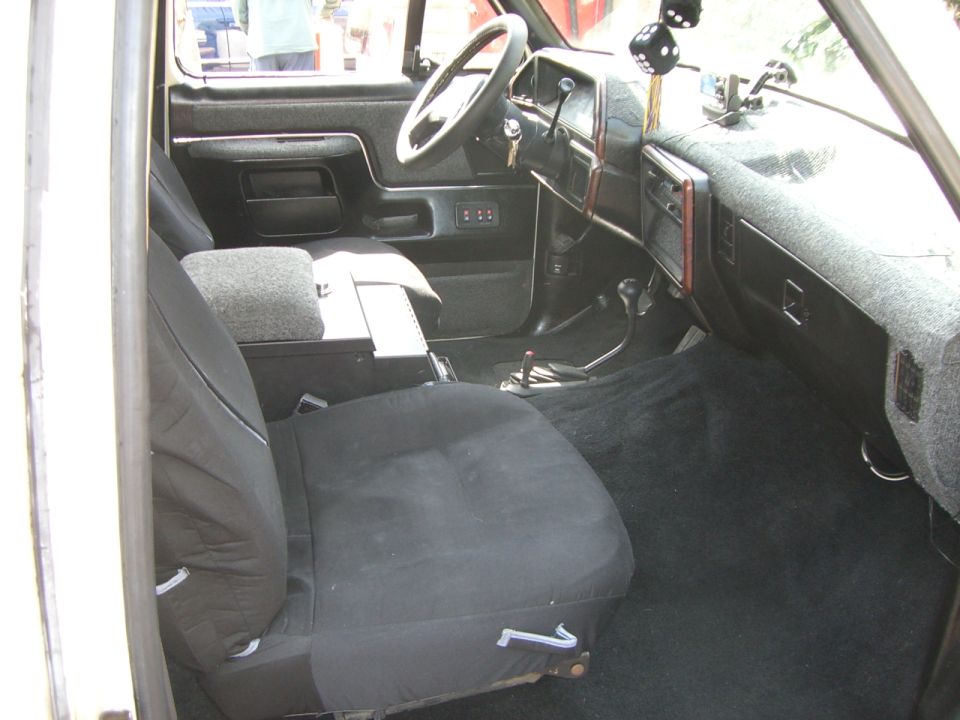 I painted the lower dash and upholstered the top of the dash