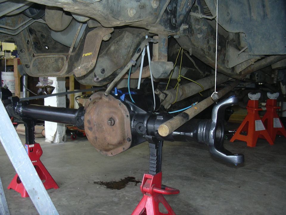 mocked up with radius arms and driveline so I can determine how long to extend the radius arms