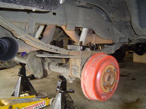 1989 Ford Bronco - The old setup, superlift 4.5" with 2" steel offet block