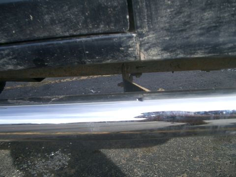 1992 Ford Ranger - This photo shows a close-up of a truck's running board and frame, not a specific model year.