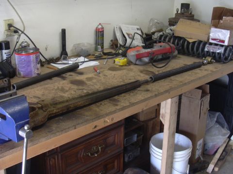 1991 Ford Bronco - extending the stock 78/79 radius arms with DOM tubing