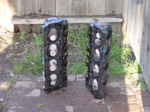 1988 Ford Bronco - Cracked head by valve sitting. Not sure which head because I found out after the pic was taken.