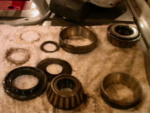 1990 Ford Bronco - Old pinion bearings and races and shims