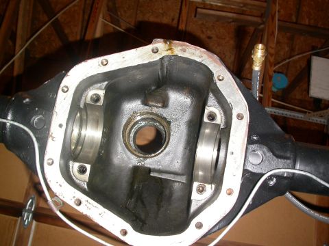 1990 Ford Bronco - Bare D60 housing with pinion bearing races driven out.