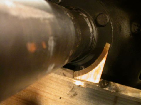 1990 Ford Bronco - Necessity is the mother of invention, I cut out these little wedges on the bandsaw to keep the axle housing fom trying to rotate while I wa…