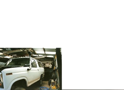 1983 Ford Bronco - my snorkel handiwork...early stages