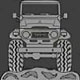1991 Ford Explorer - This is a drawing of a vintage Toyota Land Cruiser FJ40, not a 1991 Ford Explorer.