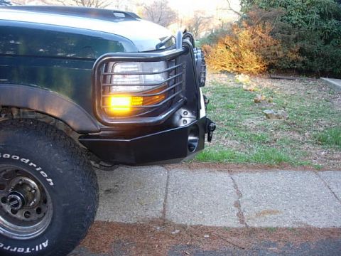 1993 Ford Bronco - This 1993 Ford Bronco features a heavy-duty aftermarket bumper and brush guard protecting the front end.