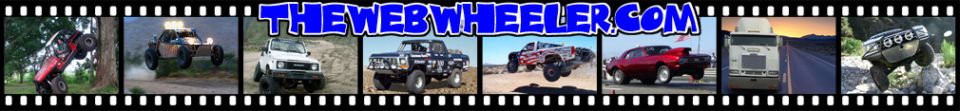TheWebWheeler.com banner showing a row of off-road and lifted truck thumbnails