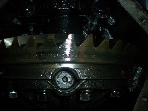 1990 Ford Bronco - Close-up view of a differential gear, showing its internal components and teeth.