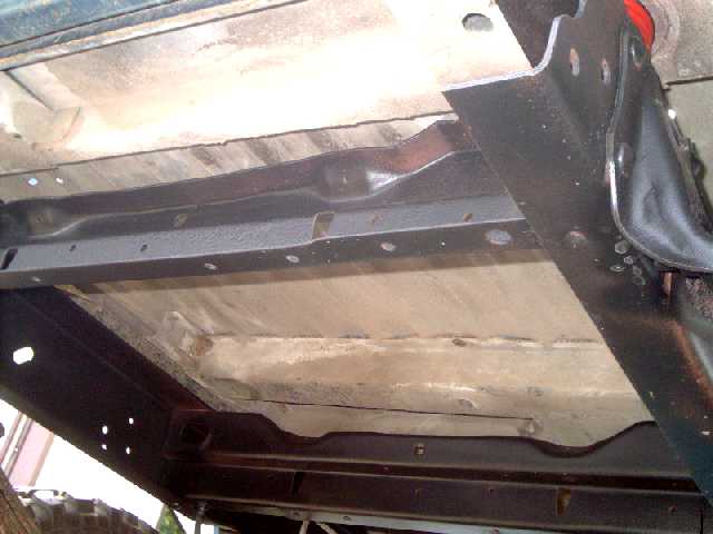 Rear crossmembers painted