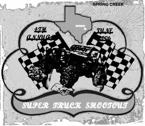 1993 Ford Bronco - A logo depicts a vehicle silhouette within a Texas outline, flanked by checkered flags and text.