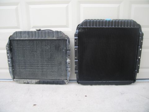 1979 Ford Bronco - Here’s a shot of the fronts. I wanted the Modine 2306 radiator (the 4 core version of their 545), but when ordering I found out Modine sold…