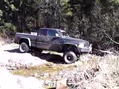 1998 Dodge 1500 - a little muddy hill climb that I tried in 2WD then had to use 4WD. the little rodeo took forever to get up it. evntually it made it with a…