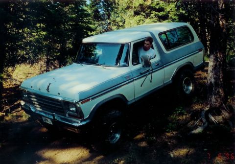 1979 Ford Bronco - A 1979 Ford Bronco, likely an XLT Trailer Special, is seen off-road with a driver inside.