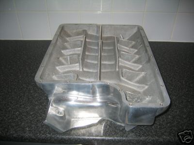 1972 Ford Ranchero - This is an aftermarket aluminum oil pan, likely for a performance application.