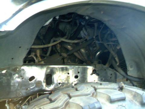 1989 Ford Bronco - opened up the inner fender wells
