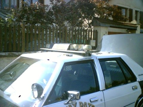 1991 Ford Crown Victoria - work in progress, an all blue Code 3 lightbar replaces the Whelen Edge one, until a Jetsonic is found.