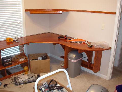 2004 Land Rover Land Rover - Because of a consideration on her side, I'm putting the shelf support rail ABOVE the upper shelf on both sides. I'm just test-fitting my co…