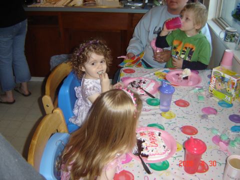 1993 Ford Bronco - A birthday party scene with children gathered around a table with cake and drinks.
