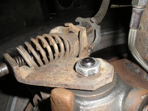 1990 Ford Bronco - disc brake lever and bracket