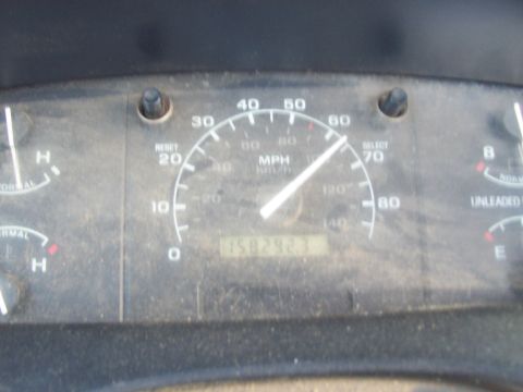 1994 Ford F-150 - Dashboard gauges of a 1994 Ford F-150, showing odometer reading 158292.1.