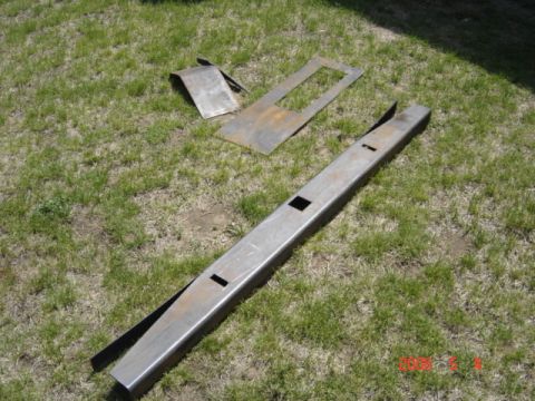1990 Ford Bronco - Cut out with the plasma cutter at the college. Just need to install the Rockstomper hinge and weld it all up.