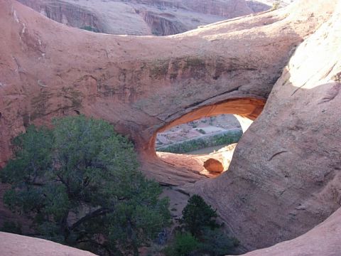 1987 Ford Bronco - The Arch up on Poisen Spider Mesa. (Window Arch I think?)