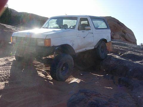 1987 Ford Bronco - when in Moab pose baby!