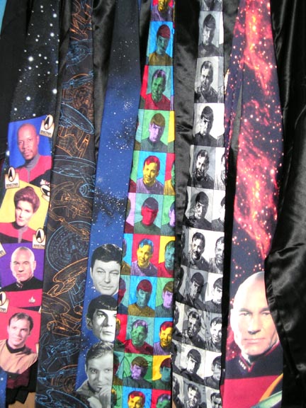 1984 Pontiac Fiero - A collection of Star Trek themed ties various characters from the franchise.