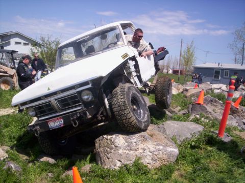 1978 Ford Bronco - This 1978 Ford Bronco is tackling a challenging rock obstacle course.