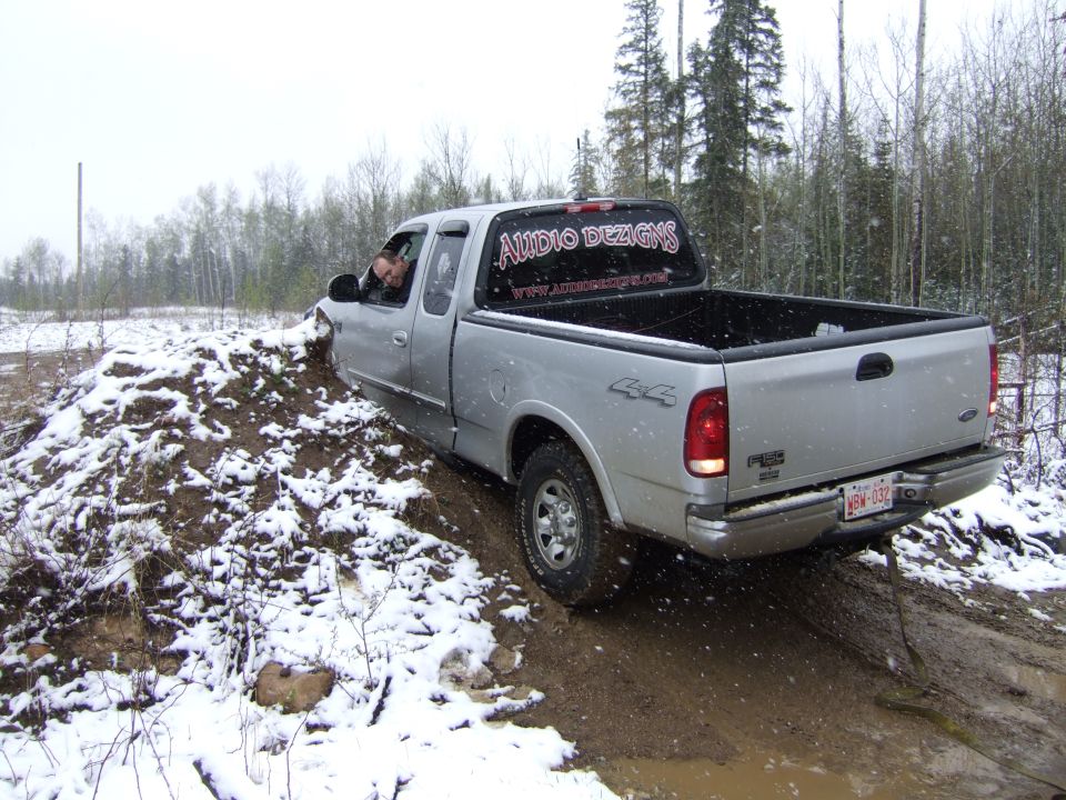 I wanted to go this way, Dave insisted he could make it. First stuck of the day