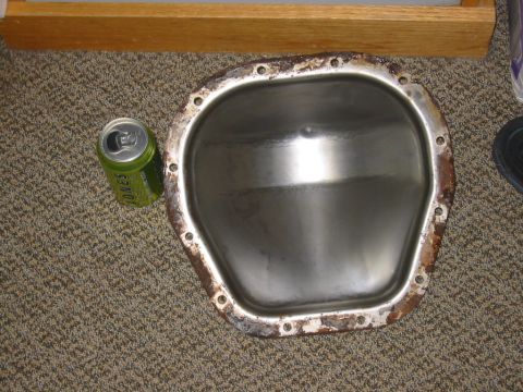 1995 Ford Bronco - inside of cover after initial cleaning with brake cleaner. you can't see it in this pic but i marked the bottom and top of the cover so whe…