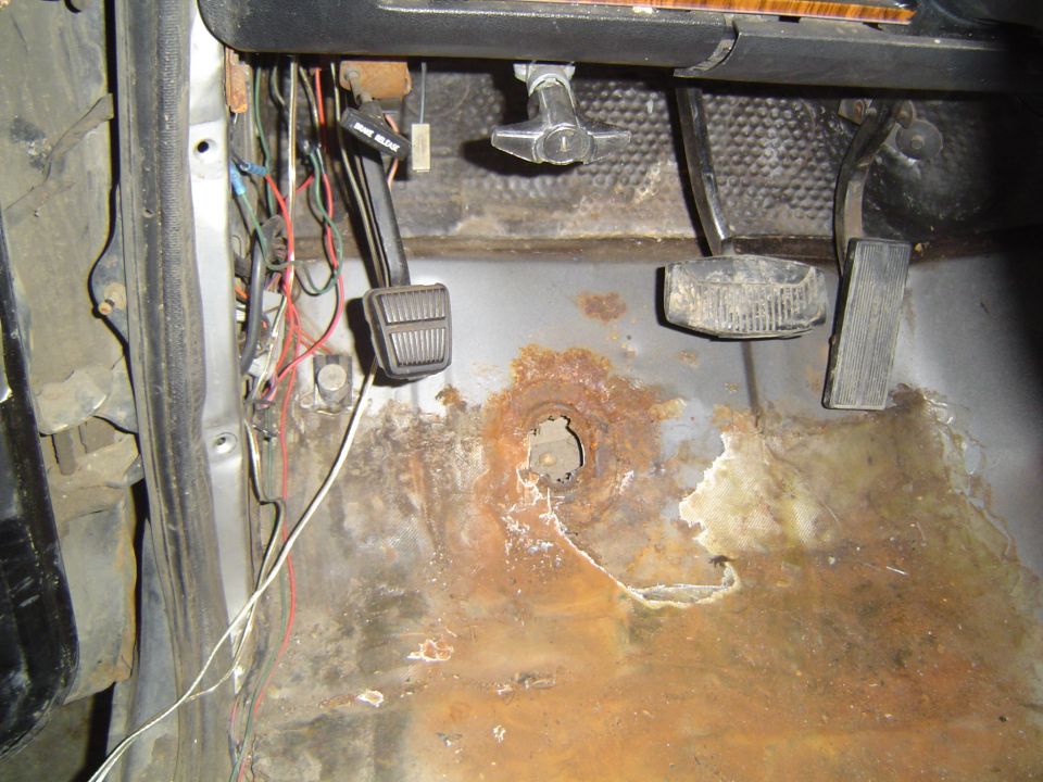 Fiberglass flooring...who knew...