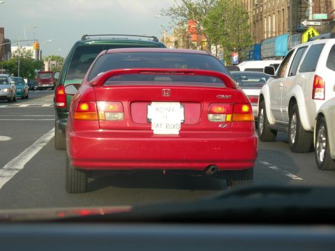 1992 Ford Taurus - Sign taped to your back taken to the next level...