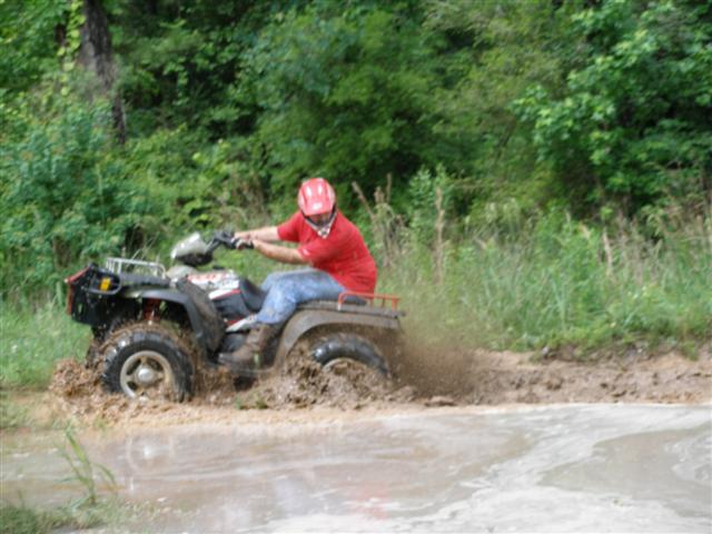 Cory throwing mud