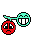 1996 Ford Crown Victoria - Two pixelated faces, one sad and one happy, are depicted against a dark backdrop.