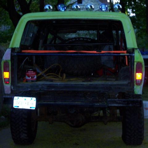 1978 Ford Bronco - This 1978 Ford Bronco has been modified with off-road features and a custom roll cage.