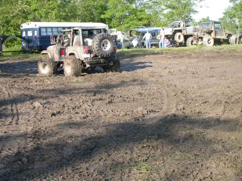 1990 Ford Bronco - Our whole campsite was this muddy, pretty much camping in a bog. I was realy glad to be sleeping in the back of the Bronco and not pitching…