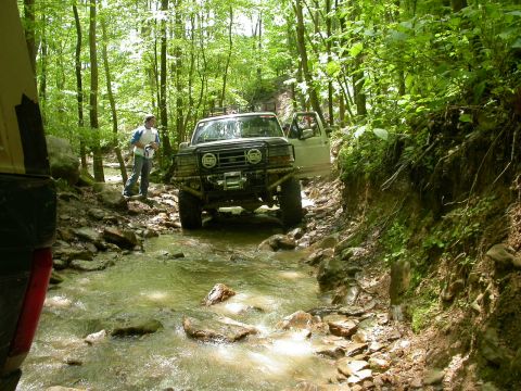 1990 Ford Bronco - Some trails had more water than others.