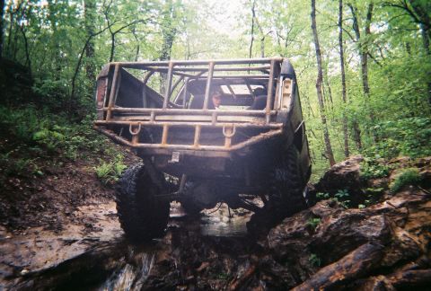 1978 Ford Bronco - The begining of 'Rocker Knocker" and a nice view of the new rear cage/bumper