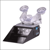 1998 Ford Crown Victoria - Emergency light bar with suction cups and LED lights, likely for a vehicle.