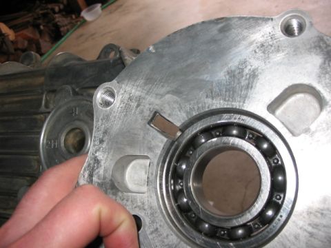 1995 Ford Bronco - make sure when you are putting the rear Tcase nose piece back on you don't cover that rectagular hole with sealer. That's a passage for flu…