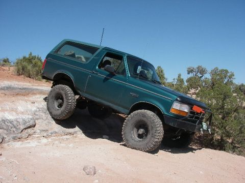 1996 Ford Bronco - And down.