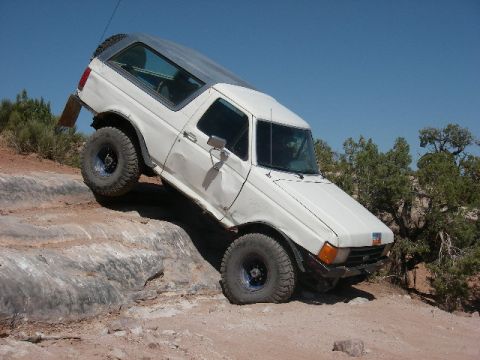 1996 Ford Bronco - Nathan on same rock.