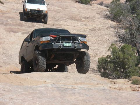 1996 Ford Bronco - Pictures never really capture how steep things are.