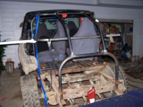 1979 Ford F-150 - Custom off-road vehicle under construction, showing the frame and interior.