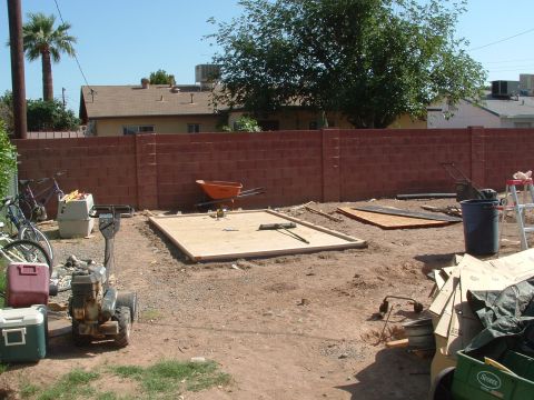 1990 Ford Bronco - The base of the shed, facing the front.