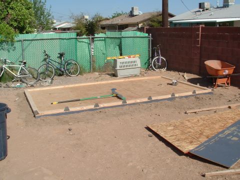 1990 Ford Bronco - Base of shed, looking at the west side.